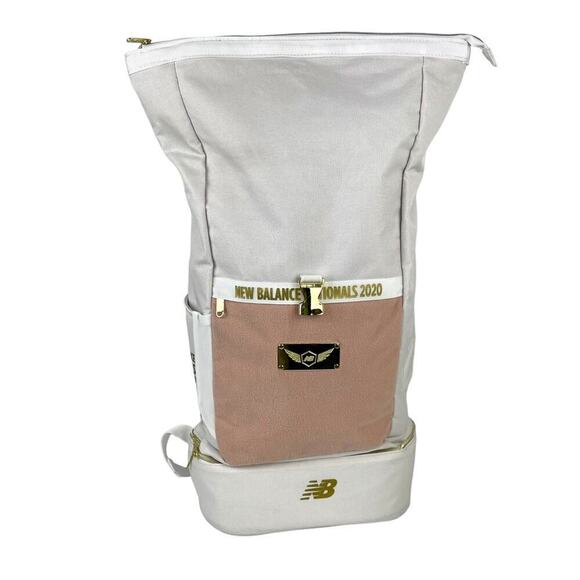 2020 NBNI New Balance Nationals Indoor Championship Backpack Bag Pink Gold White main image 6